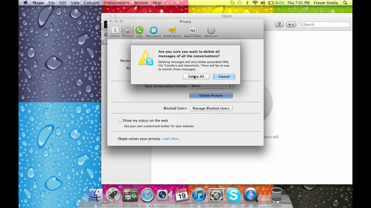 cancel skype password for mac